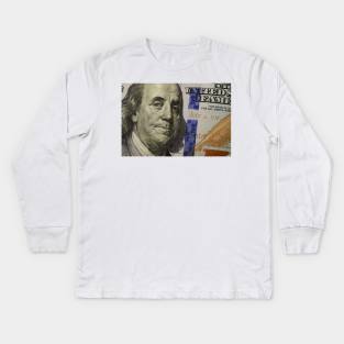 100 dollar bill Kids Long Sleeve T-Shirt